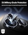 CROWNYX Camera 3D Individual Lens Protector for iPhone 17 Pro Max, 9H Tempered Glass, Anti Scratch, Anti-Oil, Anti-Shock, Dirt-Resistance bubble free, HD Night Shots Clear Image, Pack-1