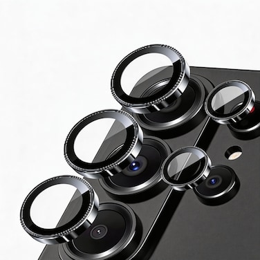 CROWNYX 3D Camera Lens Protector for Samsung S26 Ultra, Individual 9H Tempered Glass Camera Lens Covers, Case Friendly, HD Clear, Anti-Scratch, Anti-Fingerprint, Bubble-Free, Night Shooting Compatible