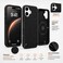 CROWNYX Premium Leather Case for iPhone 16 Magnetic Shockproof Cover, Anti-Scratch, Slim Protective Back with Raised Camera Protection (Black)