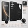 CROWNYX Premium Leather Case for Samsung Galaxy s24 Ultra Magnetic Shockproof Cover, Anti-Scratch, Slim Protective Back with Raised Camera Protection (Black)