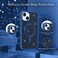CROWNYX Luxury Glitter Case Compatible with iPhone 13/14, Magnetic Sparkle Rhinestone Diamond Protective Phone Cover with Camera Protection, Slim Shockproof Bling Case for Women and Girls