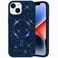 CROWNYX Luxury Glitter Case Compatible with iPhone 14 Plus / 15 Plus, Magnetic Sparkle Rhinestone Diamond Protective Phone Cover with Camera Protection, Slim Shockproof Bling Case for Women and Girls