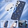 CROWNYX Luxury Glitter Case Compatible with Samsung Galaxy S26, Magnetic Sparkle Rhinestone Diamond Protective Phone Cover with Camera Protection, Slim Shockproof Bling Case for Women and Girls