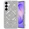CROWNYX Luxury Glitter Case Compatible with Samsung Galaxy S26 Plus, Magnetic Sparkle Rhinestone Diamond Protective Phone Cover with Camera Protection, Slim Shockproof Bling Case for Women and Girls