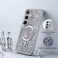 CROWNYX Luxury Glitter Case Compatible with Samsung Galaxy S26 Ultra, Magnetic Sparkle Rhinestone Diamond Protective Phone Cover with Camera Protection, Slim Shockproof Bling Case for Women and Girls
