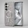 CROWNYX Luxury Glitter Case Compatible with Samsung Galaxy S26 Ultra, Magnetic Sparkle Rhinestone Diamond Protective Phone Cover with Camera Protection, Slim Shockproof Bling Case for Women and Girls