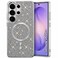 CROWNYX Luxury Glitter Case Compatible with Samsung Galaxy S26 Ultra, Magnetic Sparkle Rhinestone Diamond Protective Phone Cover with Camera Protection, Slim Shockproof Bling Case for Women and Girls