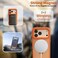 CROWNYX Magnetic Stand Case for iPhone 17 Pro, Shockproof Slim Hybrid TPU Cover with Grip &amp; Ring, Matte   Aegis GripStand Pro Case