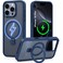 CROWNYX Magnetic Stand Case for iPhone 16 Pro, Shockproof Slim Hybrid TPU Cover with Grip&amp; Ring, Matte   Aegis GripStand Pro Case