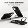 CROWNYX Magnetic Stand Case for iPhone 16 Plus, Shockproof Slim Hybrid TPU Cover with Grip &amp; Ring, Matte   Aegis GripStand Pro Case