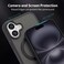 CROWNYX Magnetic Stand Case for iPhone 16 Plus, Shockproof Slim Hybrid TPU Cover with Grip &amp; Ring, Matte   Aegis GripStand Pro Case
