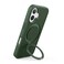 CROWNYX Magnetic Stand Case for iPhone 16, Shockproof Slim Hybrid TPU Cover with Grip &amp; Ring, Matte   Aegis GripStand Pro Case