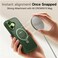 CROWNYX Magnetic Stand Case for iPhone 16, Shockproof Slim Hybrid TPU Cover with Grip &amp; Ring, Matte   Aegis GripStand Pro Case