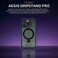 CROWNYX Magnetic Stand Case for iPhone 15 Pro, Shockproof Slim Hybrid TPU Cover with Grip &amp; Ring, Matte   Aegis GripStand Pro Case