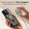CROWNYX Magnetic Stand Case for iPhone 14 Pro Max, Shockproof Slim Hybrid TPU Cover with Grip &amp; Ring   Aegis GripStand Pro Case