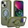 CROWNYX Magnetic Stand Case for iPhone 13/14, Shockproof Slim Hybrid TPU Cover with Grip &amp; Ring   Aegis GripStand Pro Case