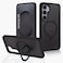 CROWNYX Magnetic Stand Case for Samsung Galaxy S25, Shockproof Slim Hybrid TPU Cover with Grip Ring   Aegis GripStand Pro Case
