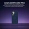 CROWNYX Magnetic Stand Case for Samsung Galaxy S25, Shockproof Slim Hybrid TPU Cover with Grip Ring   Aegis GripStand Pro Case