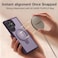 CROWNYX Magnetic Stand Case for Samsung Galaxy S24 Ultra, Shockproof Slim Hybrid TPU Cover with Grip Ring   Aegis GripStand Pro Case