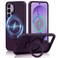CROWNYX Magnetic Stand Case for Samsung Galaxy S26 Shockproof Slim Hybrid TPU Cover with Grip Ring, 6.3 Inch   Aegis GripStand Pro Case