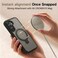 CROWNYX Magnetic Stand Case for Samsung Galaxy S26 Plus, Shockproof Slim Hybrid TPU Cover with Grip Ring, 6.7 Inch   Aegis GripStand Pro Case