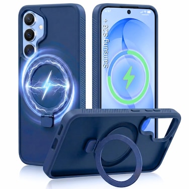 CROWNYX Magnetic Stand Case for Samsung Galaxy S26 Plus, Shockproof Slim Hybrid TPU Cover with Grip Ring, 6.7 Inch   Aegis GripStand Pro Case