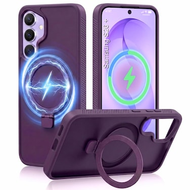 CROWNYX Magnetic Stand Case for Samsung Galaxy S26 Plus, Shockproof Slim Hybrid TPU Cover with Grip Ring, 6.7 Inch   Aegis GripStand Pro Case