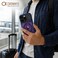 CROWNYX Magnetic Clear Convertible Case for iPhone 14 Pro Max  Matte TPU Bumper with Frosted Transparent PC Back Camera Lens Protection  Shockproof Slim Cover  Wireless Charging Compatible - Dark Blue