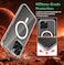 CROWNYX CROWNYX Hybrid PureClear cover for iPhone 15 Pro Max Compatible with Magsafe, Magnetic Case, Military-Grad Drop Protuction Wear Resistant Anti Scratch Fingerprint Clear
