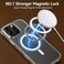 CROWNYX Clear Magnetic Case for iPhone 15 Plus Bumper Cover Compatible with Wireless Charging, Military-Grad Drop &amp; Camera Protection   Anti Scratch and Crystal Clear