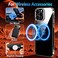 CROWNYX Clear Magnetic Case for iPhone 14 Pro Max Bumper Cover Compatible with Wireless Charging, Military-Grad Drop &amp; Camera Protection   Anti Scratch and Crystal Clear