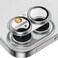CROWNYX Camera Lens Protector for iPhone 17, Full Coverage 9H Tempered Glass Ring Cover, Matte Metal Plate, Case Friendly, 1-Pack (Silver)