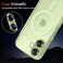 CROWNYX Camera Lens Protector for iPhone 17, Full Coverage 9H Tempered Glass Ring Cover, Matte Metal Plate, Case Friendly, 1-Pack (Green)