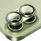 CROWNYX Camera Lens Protector for iPhone 17, Full Coverage 9H Tempered Glass Ring Cover, Matte Metal Plate, Case Friendly, 1-Pack (Green)