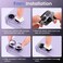 CROWNYX Camera Lens Protector for iPhone 17, Full Coverage 9H Tempered Glass Ring Cover, Matte Metal Plate, Case Friendly, 1-Pack (Purple)