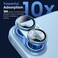 CROWNYX Camera Lens Protector for iPhone 17, Full Coverage 9H Tempered Glass Ring Cover, Matte Metal Plate, Case Friendly, 1-Pack (Blue)