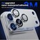 CROWNYX Camera Lens Protector for iPhone 17 Pro, Full Coverage 9H Tempered Glass Ring Cover, Matte Metal Plate, Case Friendly, 1-Pack (Silver)