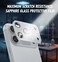 CROWNYX Camera Lens Protector for iPhone 17 Pro, Full Coverage 9H Tempered Glass Ring Cover, Matte Metal Plate, Case Friendly, 1-Pack (Silver)