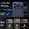 CROWNYX Camera Lens Protector for iPhone 17 Pro, Full Coverage 9H Tempered Glass Ring Cover, Matte Metal Plate, Case Friendly, 1-Pack (Blue)