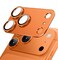 CROWNYX Camera Lens Protector for iPhone 17 Pro, Full Coverage 9H Tempered Glass Ring Cover, Matte Metal Plate, Case Friendly, 1-Pack (Orange)