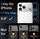 CROWNYX Camera Lens Protector for iPhone 17 Pro Max, Full Coverage 9H Tempered Glass Ring Cover, Matte Metal Plate, Case Friendly, 1-Pack (Silver)