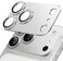 CROWNYX Camera Lens Protector for iPhone 17 Pro Max, Full Coverage 9H Tempered Glass Ring Cover, Matte Metal Plate, Case Friendly, 1-Pack (Silver)
