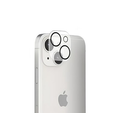 CROWNYX Camera Lens Protector Film for iPhone 15/15 Plus, 9H Tempered Glass Camera Protector, HD Clear Anti-Scratch Lens Guard, Bubble-Free, Case Friendly, Easy Installation Kit (Clear)