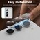 CROWNYX Camera Lens Protector Film for Samsung S25, 9H Tempered Glass Camera Protector, HD Clear Anti-Scratch Lens Guard, Bubble-Free, Case Friendly, Easy Installation Kit (Clear)