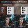 CROWNYX Camera Lens Protector Film for Samsung S25 Ultra, 9H Tempered Glass Camera Protector, HD Clear Anti-Scratch Lens Guard, Bubble-Free, Case Friendly, Easy Installation Kit (Clear)