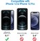 CROWNYX Screen Protector for iPhone 12/12 Pro with Easy Installation Tray, 9H Tempered Glass, Bubble-Free, Dust-Free Alignment, HD Clear, Anti-Fingerprint, Scratch Resistant, Case Friendly