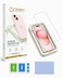 CROWNYX Screen Protector for iPhone 15 with Easy Installation Tray, 9H Tempered Glass, Bubble-Free, Dust-Free Alignment, HD Clear, Anti-Fingerprint, Scratch Resistant, Case Friendly