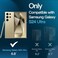 CROWNYX Screen Protector for Samsung S24 Ultra with Easy Installation Tray, 9H Tempered Glass, Bubble-Free, Dust-Free Alignment, HD Clear, Anti-Fingerprint, Scratch Resistant, Case Friendly
