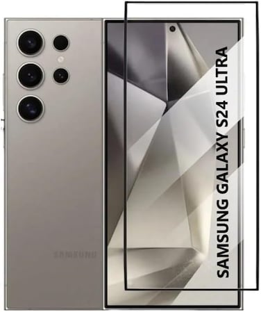 CROWNYX Screen Protector for Samsung S24 Ultra with Easy Installation Tray, 9H Tempered Glass, Bubble-Free, Dust-Free Alignment, HD Clear, Anti-Fingerprint, Scratch Resistant, Case Friendly