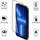 CROWNYX Mobile Phone Clear Screen Protector for iPhone 13/13Pro/14Pro Hardness, Millitary Grade Shatterproof Black Edge Tempered Glass with Easy Installation tool case friendly Hd Clear